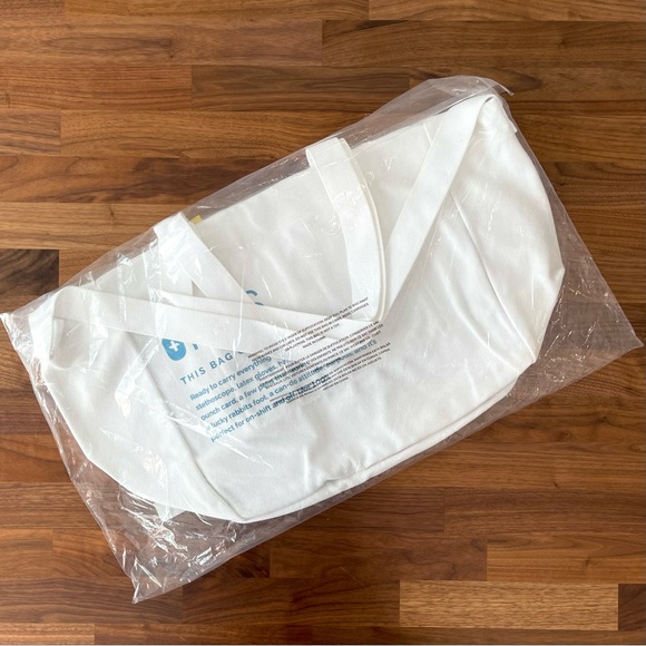 NEW "Cool Blue & White" Canvas Tote - Picture 4 of 7